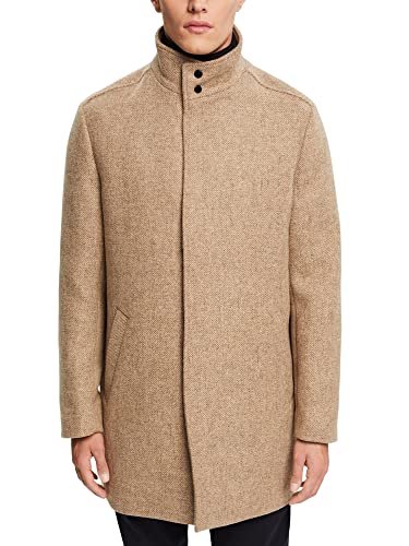 ESPRIT Męski płaszcz 102EE2G306, 294/LIGHT BEIGE 5, M