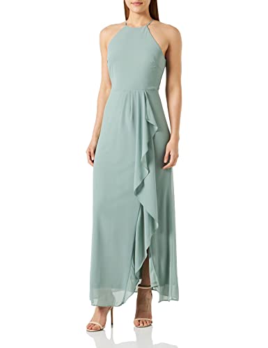 Vila Damska sukienka Vimilina S/L Maxi Dress/Su-Noos, Green Milieu, 44