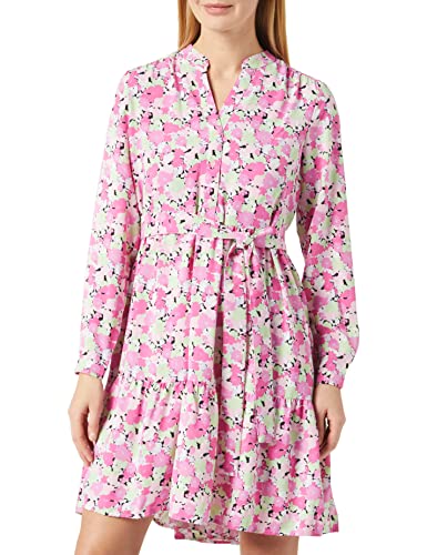SELECTED FEMME Damska sukienka Slfmivi Ls Short AOP Dress B Noos, Czarny/Aop: aop, 42