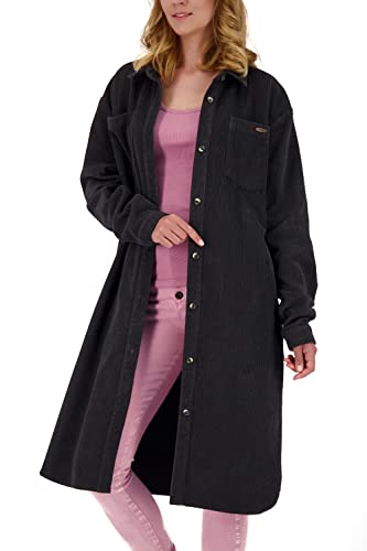 Alife and Kickin LibertaAK K Blouse damska bluzka bluzka z długim rękawem XS-XXL, Moonless, XS