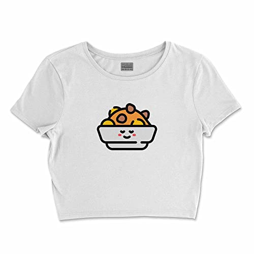 Bona Basics, Koszulka damska z nadrukiem cyfrowym,%100 bawełna, biała, casualowa, topy damskie, rozmiar: XL, biały, XL Krótki