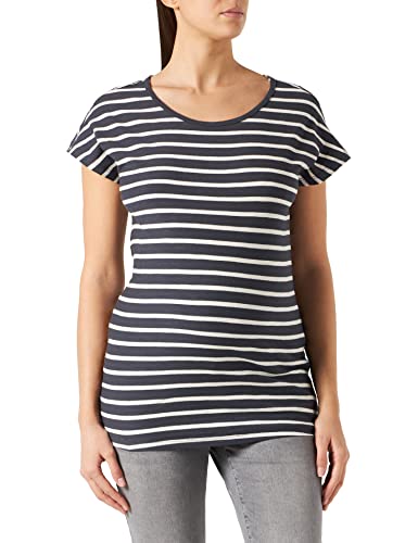 Noppies Damska koszulka z krótkim rękawem w paski Kenton T-shirt, Niebieski grafit - P334, 34 PL