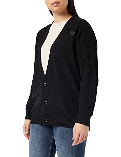 G-STAR RAW Damski sweter na kable, Czarny (Dk Black C561-6484), XS