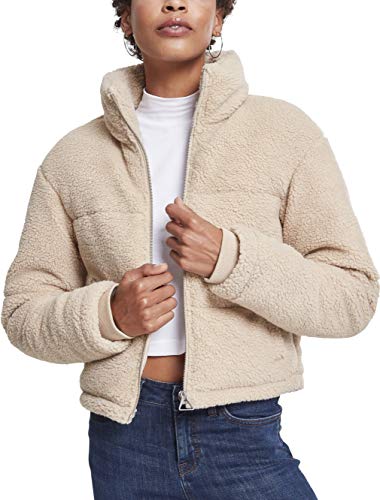 Urban Classics Damska kurtka damska Boxy Sherpa Puffer Jacket, Brązowy (Darksand 00806), 4XL