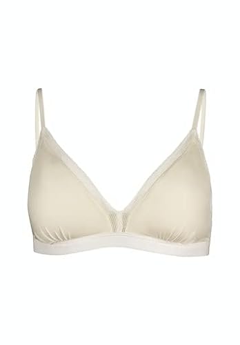 Skiny Damski biustonosz z koronką, krój regularny, Egret, 80C