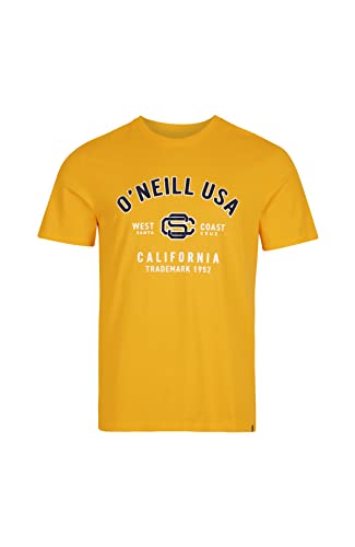O'Neill Męski T-shirt z krótkimi rękawami, podkoszulek, stare złoto 12010, S/M (opakowanie 4 szt.)