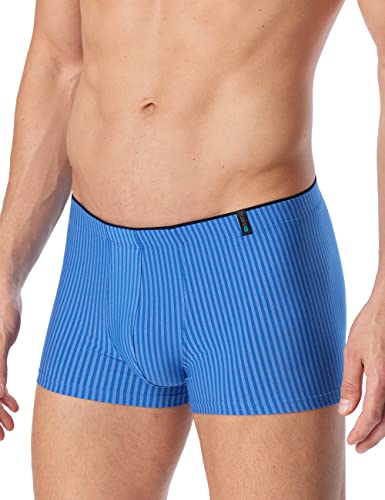 Schiesser Męskie Szorty Hip-Shorts, Retro, Niebieski, 4, Średni Niebieski, 4