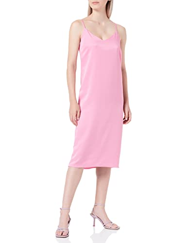 Vila Women's VIAMAZED S/L Slip Dress/Sukienka damska, fuksja różowa, 36