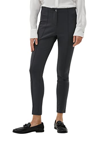 s.Oliver BLACK LABEL Damskie legginsy skinny: imitacja skóry, szary, 46