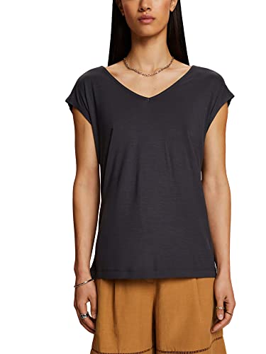 ESPRIT Collection Damska koszulka 063EO1K316, 010/ANTHRACITE, XXL, 010/antracyt., XXL