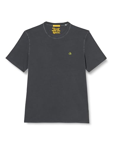 Scotch & Soda Męski T-shirt Garment Dye Logo, Vinyl 6342, S, winyl 6342, S
