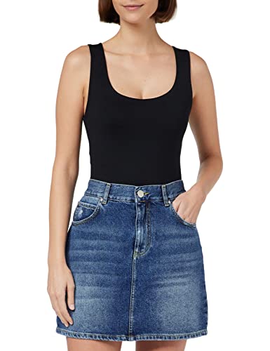 Pinko Damska spódnica jeansowa Kendo Gonna w stylu vintage, Pju_lavaggio Vintage Medio, 33W