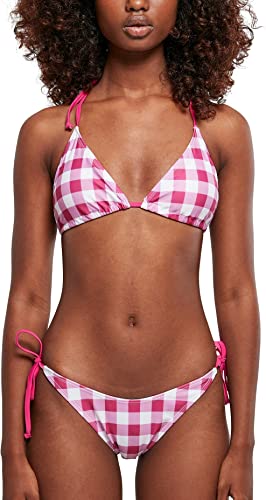 Urban Classics Damskie bikini Ladies Check dwuczęściowy kostium kąpielowy dla kobiet dostępny w 2 wariantach, rozmiary XS - XL, Jasny fioletvichy, XS
