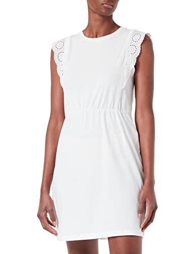 VERO MODA Damska sukienka VMHOLLYN SL LACE Short Dress Noos, śnieżnobiała, XXL, Snow White, XXL