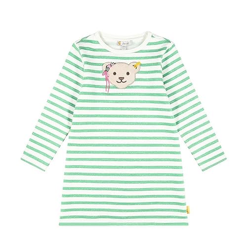 Steiff Dziewczęca sukienka w paski, Green Spruce, 116 cm