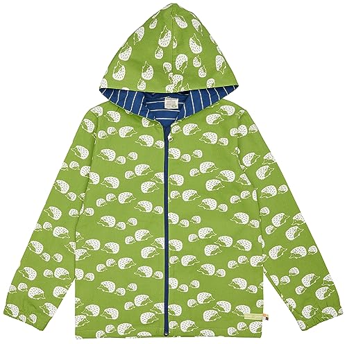 loud + proud Dziecięca kurtka wodoodporna unisex, certyfikat GOTS kurtka przejściowa, trawa, 110/116, trawa, 110-116