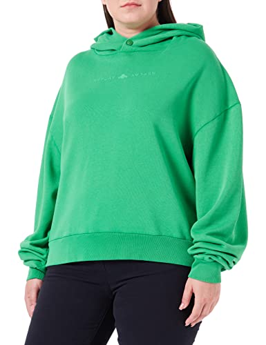 Replay Damska bluza z kapturem W3711A, 862 zielony HERB, XL