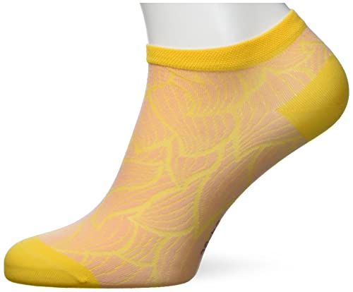 FALKE Damskie skarpety do treningu szablonów zrównoważona bawełna organiczna niebieski biały więcej kolorów wzorzysty krótki trener długość na lato 1 para, Czerwony (Bonbon 8476), 38.5-41 EU