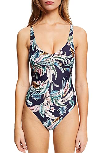 ESPRIT Damski strój kąpielowy Malibu Beach RCS. Strój kąpielowy jednoczęściowy, Granatowy 3, 40 PL