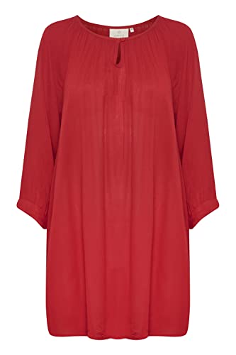 Koszula damska KAFFE Tunic, Wysoki czerwony, 44
