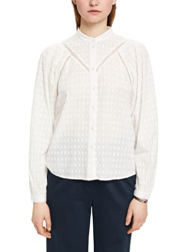 edc by ESPRIT Bluzka z haftem, Off White, S