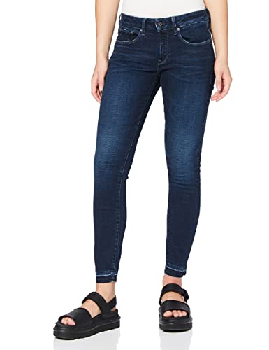 G-STAR RAW Jeansy damskie 3301 Mid Waist Ankle Skinny, Worn in Ultramarine C296-c236, 31W x 34L