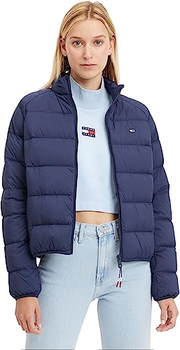 Tommy Jeans Damska kurtka puchowa Tjw lekka wyściełana, Ciemna granatowa, L