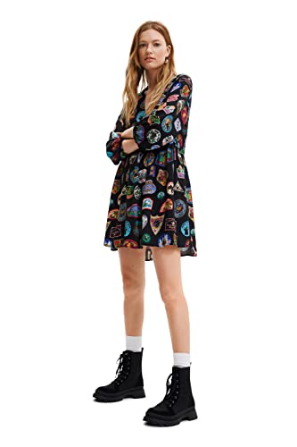 Desigual Damska sukienka casual, czarny, XL