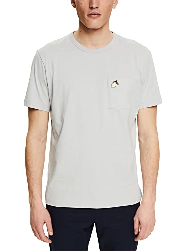 ESPRIT Koszulka męska, 040/jasnoszary, S