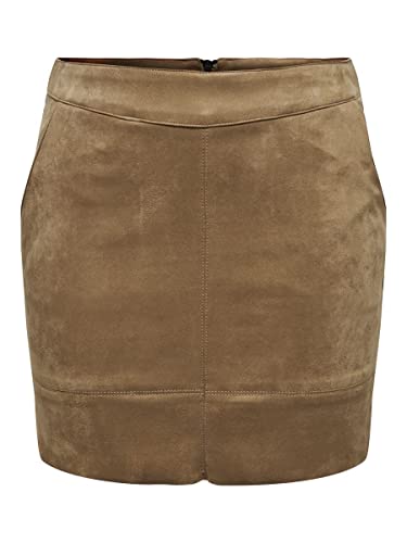 Onljulie Fauxsuede spódnica OTW NOOS, koniak, 32