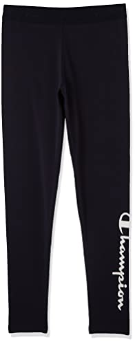 Champion Legginsy z regularnym logo dla dziewcząt i dziewcząt Legacy American Classics, granatowy, 3-4 lat