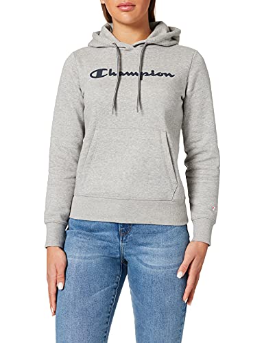 Champion Damska bluza z kapturem Legacy - Classic Logo, Jasny Heather Grey, XL