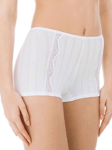 Calida Damskie figi z koronką drezdeńską, biały, 40-42