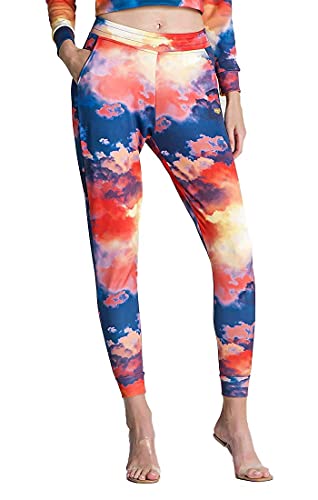 Gianni Kavanagh Damskie spodnie do biegania Multicolor Rebirth Joggers, kolorowy, L