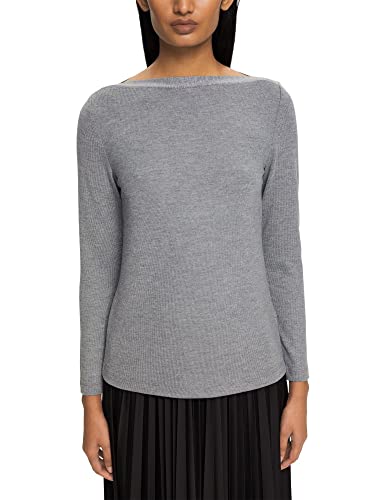 ESPRIT Collection Damska koszulka 122EO1K302, 039/MEDIUM Grey 5, L