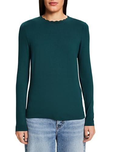 ESPRIT T-shirt damski, 305 / Emerald Green, S
