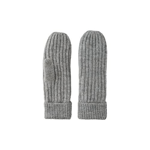 PIECES Damskie rękawiczki wełniane Pcjeslin Wool Mittens Noos Bc, jasnoszary melanżowy, jeden rozmiar