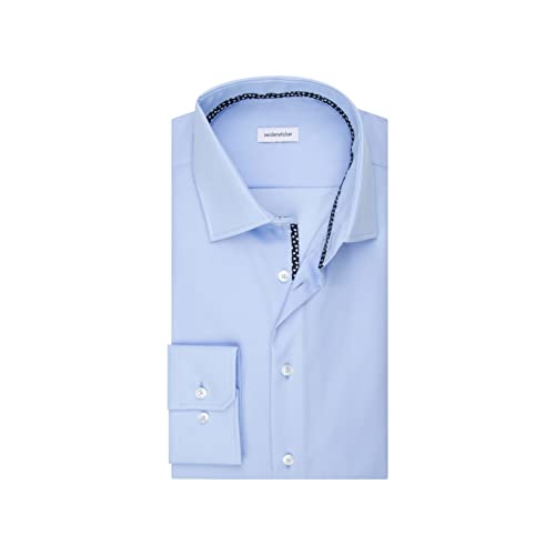 Seidensticker Męska koszula biznesowa z obszyciem, Hellblau, 36