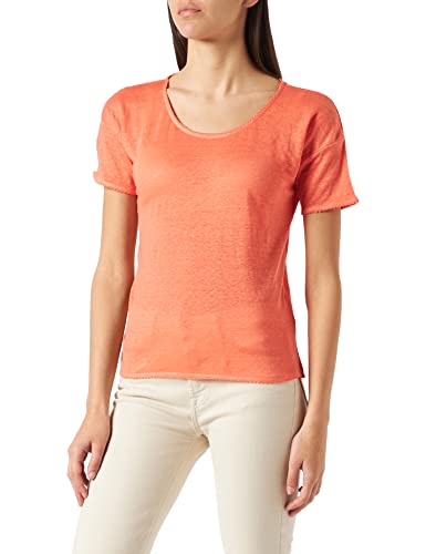 Naf Naf T-shirt damski, Papaya, M