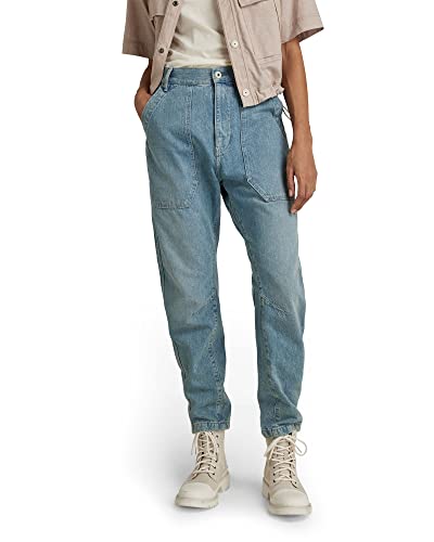 G-STAR RAW Damskie spodnie 3D Fatigue Boyfriend Denim, Niebieski (Vintage Hawaiian Ocean C966-c949), 28W (Regularny)