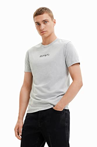 Desigual T-shirt męski, szary, XXL