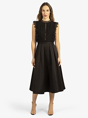 ApartFashion Damski top koronkowy, czarny, normalny