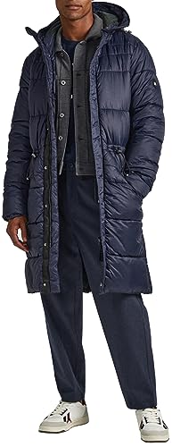 Pepe Jeans Parka męska Blai Puffer, Niebieski (Dulwich), S