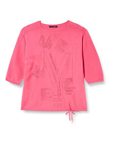 Betty Barclay Damski sweter z dzianiny 5913/1827, krótki rękaw 3/4, różowy flambé, 46, Pink Flambé, 46