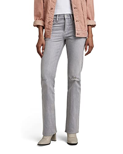 G Star RAW Noxer Bootcut dżinsy damskie, Szary (Sun Faded Ripped Skyrocket D21437-d324-d901), 26W / 32L