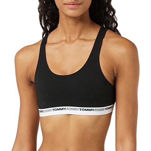 Tommy Hilfiger Damski biustonosz bez podszewki, Czarny 001, L