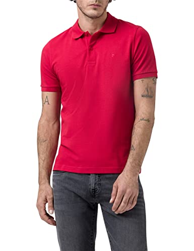 Pierre Cardin Męska koszulka polo, karminowa czerwień, 4XL, karminowoczerwony, 4XL