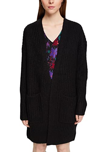 edc by ESPRIT kardigan z wełny, czarny, XL