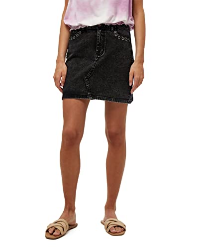 Desires Damska spódnica Lola Eyelet, 9005 Black Washed, 34