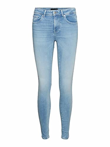 Vero Moda VMLUX MR Slim RI371 GA Noos dżinsy damskie, jasnoniebieski (light blue denim), L